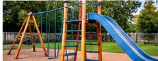 Miniatura AI numer 27: Barierki przy placu zabaw — bezpieczna ocena naprawy metalowych elementów